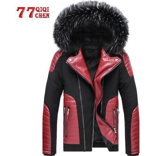 Winter Jacket Men Thicken Warm Parkas Hombre Fur Wool Trench Casual Jackets Coat Plus Size L-3XL Brand Overcoat Outwear Chaqueta