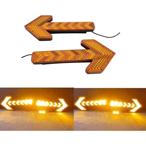 1pair Sprinkler LED flash lights Car arrow Lights Traffic Safety lights Warning Construction Road Flashing Indicator Arrow Light