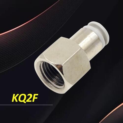10pcs KQ2F female thread straight connector KQ2F04-01AS KQ2F06-02A air fitting