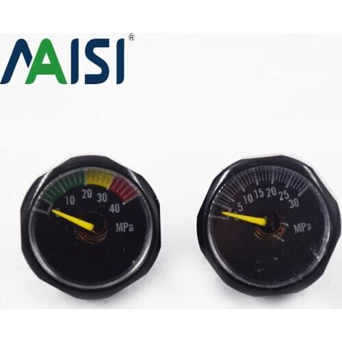 2PCS 30MPA 40MPA Pressure Gauge High Pressure Mini Gauges Luminous M10X1 Thread