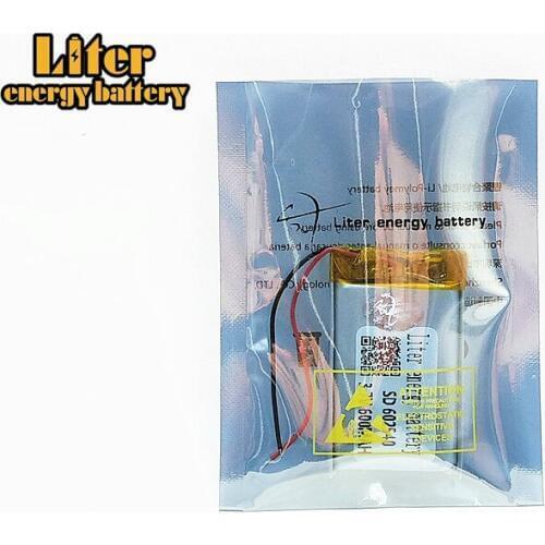 3.7V,600mAH,602540 Polymer lithium ion/Li-po Rechargeable battery for DVD,MP3,MP4,TOY,GPS,SMART WATCH,Led Lamp Bluetooth speaker