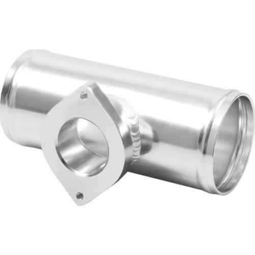 Car Turbo Blow Off Valve Rs S Type Flange Aluminum Adapter Pipe 2.5'' Silver