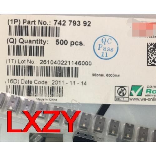 Free Shipping 10PCS/lot 74279392 65-98 Euro 6A Current WE-PBF Flat Wire High Current SMD Ferrite Beads