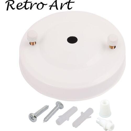 FREE shipping D100mm Vintage Edison style ceiling rose white cord grip Antique ceiling canopy-White