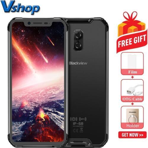 Original Blackview BV9600 Pro IP68 Waterproof Mobile Phone Android 8.1 6GB+128GB Helio P60 Octa Core 5580mAh FHD NFC Smartphone