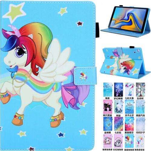 Case For Samsung Galaxy tab S5e 10.5 2019 T720 SM-T720 SM-T725 Smart Cover Funda Fashion Silicone PU Leather Case