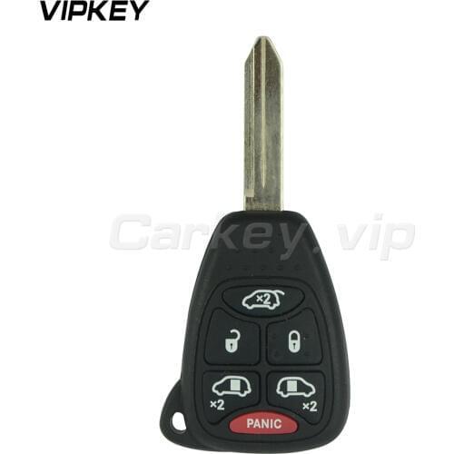 Remotekey 5pcs for Chrysler Dodge Jeep Remote key head key case 6 button
