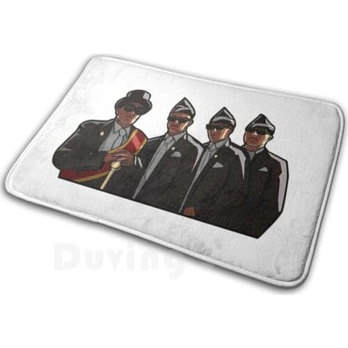 Coffin Dance Meme - Cartoonize Soft Non-Slip Mat Rug Carpet Cushion Cartoon Coffin Dance Meme Group Squad Funny Fun San