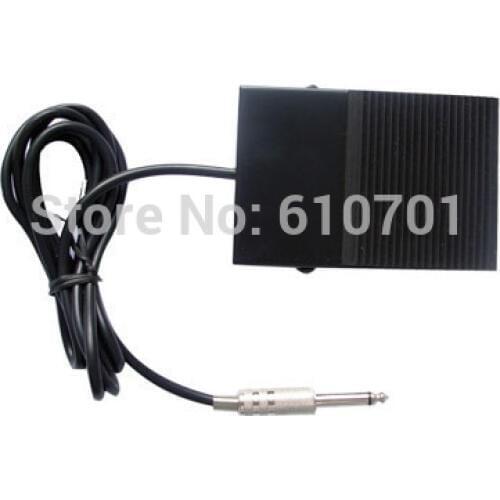 Mini Compact Metal Long Work Tattoo Foot Pedal Switch Foot Switch Power Supply 1/4" Phono-Plug