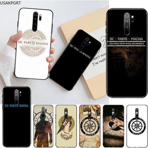 Uncharted - SIC PARVIS MAGNA Soft Phone Cover for Redmi Note 9 8 8T 8A 7 6 6A Go Pro Max Redmi 9 K20 K30 Pro