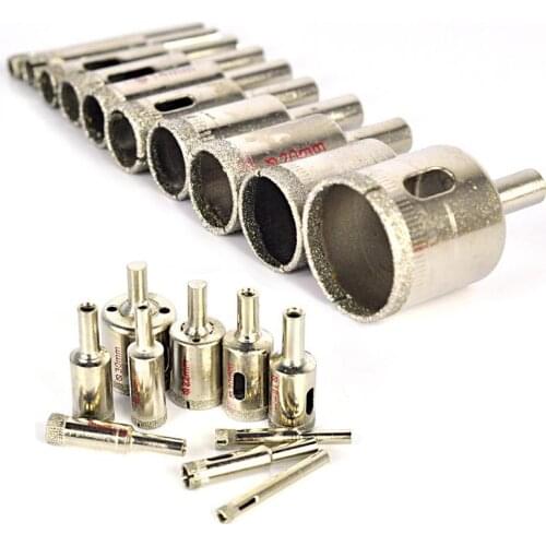 Glass Drill Bit Diamond Core Drill Bit Set Ceramic Hole Saw For Glass, Marble, Tile Or Granite Etc 6-30 Mm