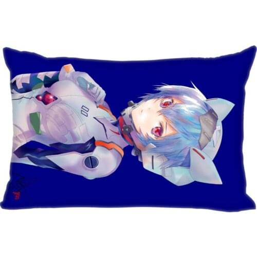 Hot Sale Custom Double Sided Pillow Slips Anime Rei Ayanami Rectangle Pillow Covers Bedding Comfortable Cushion/High Quality