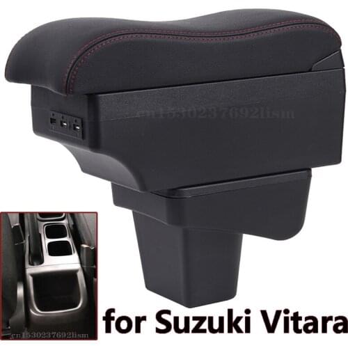 For Suzuki vitara armrest box Vitara central Store content Storage box with Ashtray Cup holder accessories