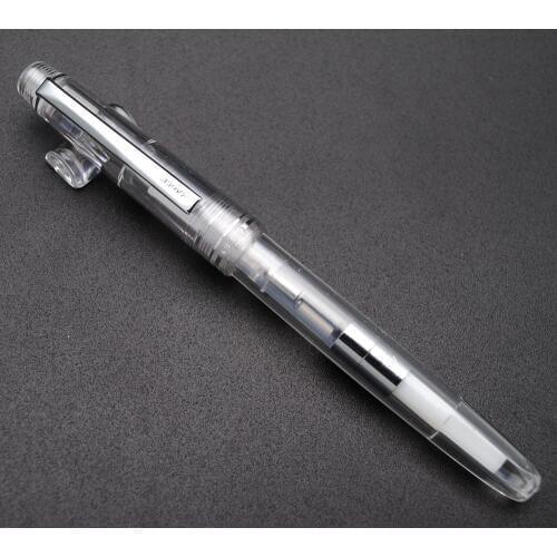 Wing Sung 659 (0.38-0.5mm) Double Nibs Fountain Pen Transparent Ink Pen