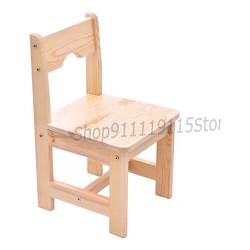 Solid Wood Childrens Chair Kindergarten Chair Baby Stool Armchair Baby Chair Baby Chair Child Dining Chair