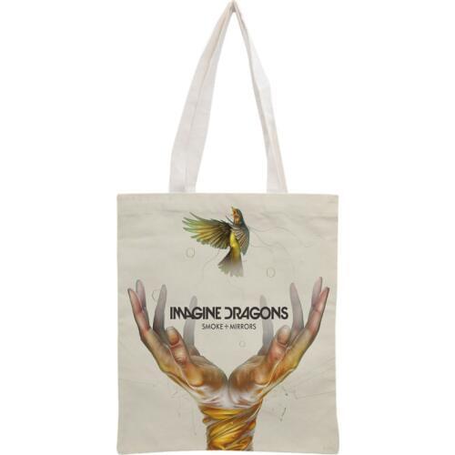 Custom Imagine Dragons Tote Bag Reusable Handbag Women Shoulder Foldable 30*35cm Canvas Shopping Bags Drop Shipping