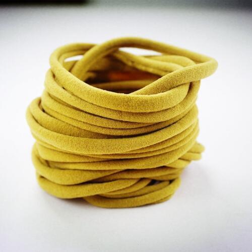 Super Soft Thin Stretchy Bulk DIY Supplies Nude Nylon baby headbands Nylon elastic one size fits all Baby Shower 10pcs HB388