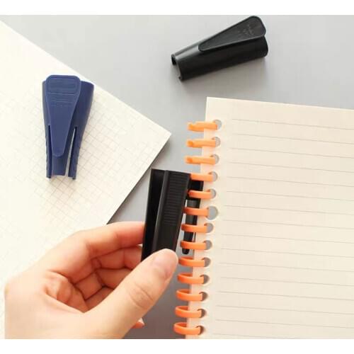 High Quality Loose-Leaf Binder Ring Opener Closer 10/12/16mm Circle Plastic Binding Strip Notebook Stationery Hoops School Offic