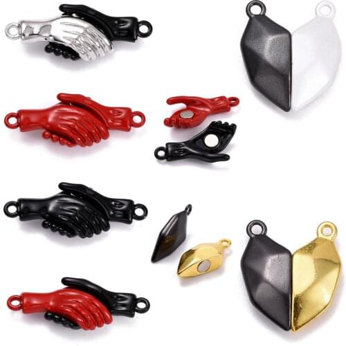 2Set Metal Tone Filigree Star Brass Box Clasps for Jewelry Necklace Bracelet DIY Making Nickel Free 18x12x6mm hole: 2mm