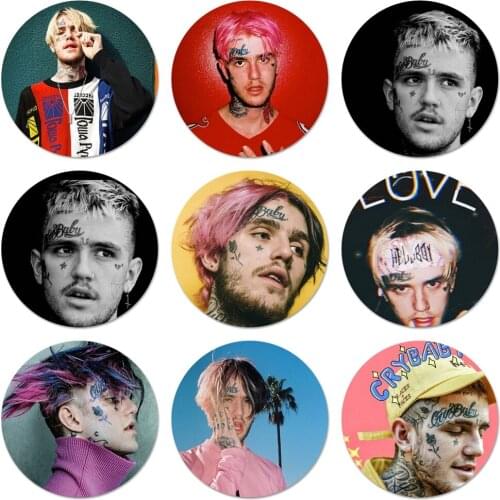 58mm Lil Peep Icons Pins Badge Decoration Brooches Metal Badges For Backpack Decoration