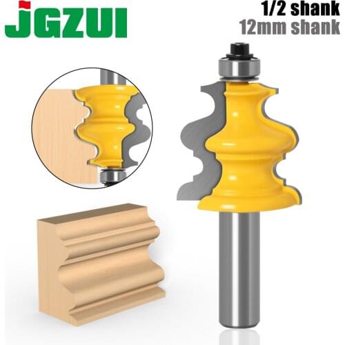 1PC Architectural Molding Router Bit 1/2" Shank 12mm shank Line knife Woodworking cutter Tenon Cutter for Woodworking Tools
