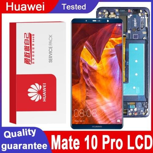 100% Tested 6.0'' Display with Frame Replacement for Huawei Mate 10 Pro LCD Touch Screen Digitizer Assembly BLA-L09 BLA-L29