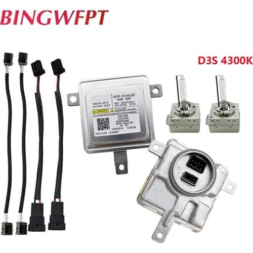 2PCS W003T22071 8K0941597E D3S Xenon HID Headlight Ballast Igniter With high quality Xenon lamps For Audi Volkswagen Tiguan