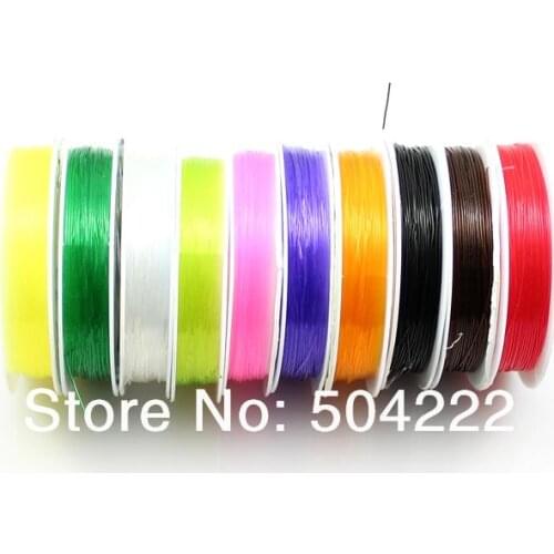 40 rolls about 15m Crystal Stretch Elastic bead Cord beading string wire thread Dia 0.6mm For Craft mixed colors