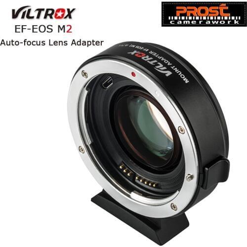 Viltrox EF-EOS M2 AF Auto-focus EXIF 0.71X Reduce Speed Booster Lens Adapter Turbo for Canon EF lens to EOS M5 M6 M50 Camera
