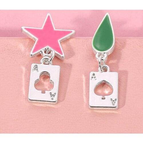 Anime HUNTERXHUNTER HISOKA Hunter X Hunter Cosplay Water Star Earrings Dangel Earring Drop Cosplay Jewelry Accessories