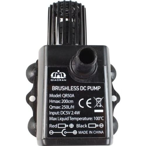 Ultra-quiet Mini Brushless DC/USB Water Pump 5/12V 5-10W 250-400L/H Lift 300cm Submersible Fountain Aquarium Circulating