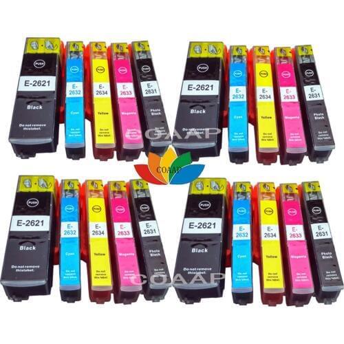 20x Compatible T2621 26 XL Black Colour Ink Epson Expression XP-700 XP710 XP-720 XP-510 XP-520 XP-600 XP-605 XP-610 XP-615