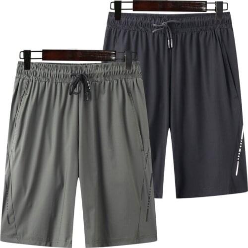 Breathable Mens Black Shorts Nylon Running Sport Shorts for Men Casual Summer Fitness Shorts Zipper Pocket Football Shorts