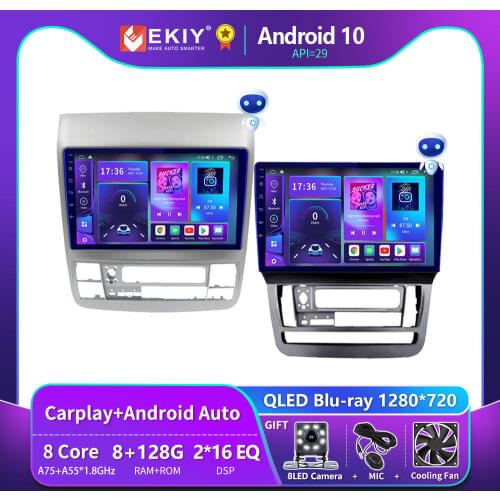 EKIY DSP IPS Autoradio 2 din Android 10 For Toyota Alphard 2002-2011 Car Radio Multimedia Video Player GPS Navigation Stereo BT