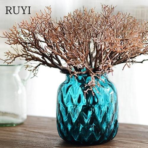 Beautiful Wooden White Color Artificial plants Plastic Dried Coral Branches Artificial Flower Home Wedding party Decoration