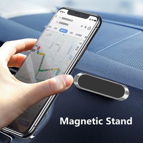 BSLIUFANG Magnetic Car Phone Holder Mobile phone Mount Cell Stand Smartphone GPS Support For iPhone 12 Pro Huawei Xiaomi