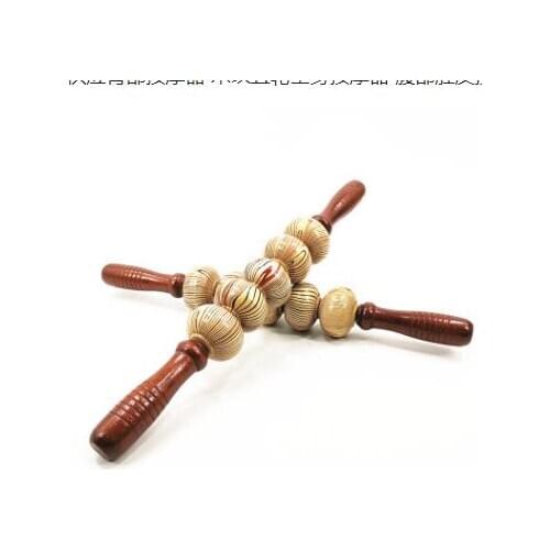 Back massager wood-grain five full body massager abdomen belly massager wooden massage wheel natural health care