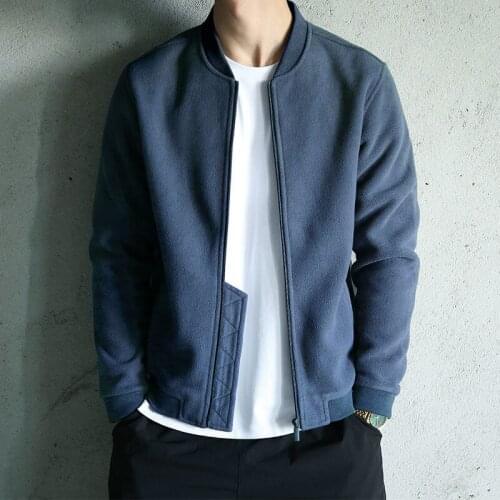 Men Full Sleeve Jacker Spring And Autumn Outwear And Solid Color Causal Style Overcoats