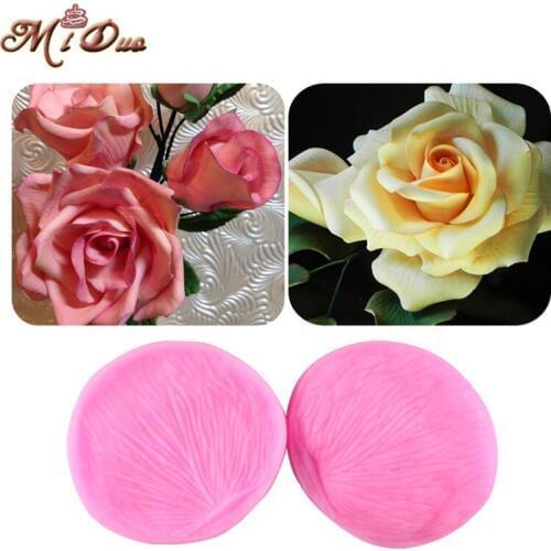 New Rose Flower Silicone Cake Mold Fondant Cake Decorating Tools Fondant Peony Silicone Mold Cake Decoration Baking for Cake