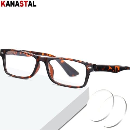 Men Anti-blue Light Glasses Retro Square Frame Women Prescription Optical Eyewear Hyperopia Myopia Reading Eyeglass 1.56 lens
