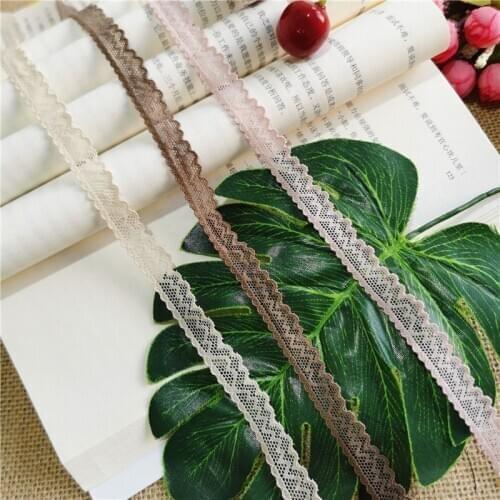 S2634 Elastic 1.5cm Color Lace Trim Decorative Crafting Gift Packaging Lace