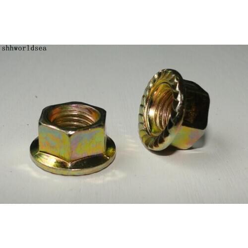 Shhworldsea 100pcs Free Shipping Zinc Color Nut Fastener Clip Metal