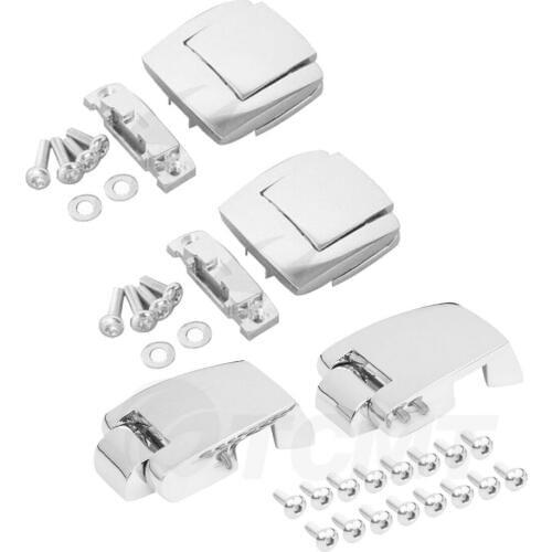 Motorcycle Razor Chopped King Pack Latches & Hinges For Harley Tour Pak Touring Road King Electra Glide Street Glide 1988-2013