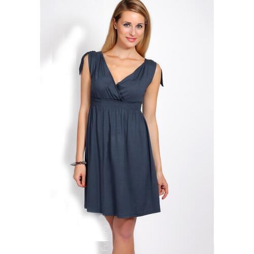 AAMIKAST Women Dresses New Fashion 2019 Elegant Hot Sale V-neck Sleeveless Draped Casual Fit And Flare Size S M L XL XXL XXXL