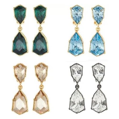 2020 Amybaby Designer High Quality Womens Luxury Vintage glass Womens Stud Earring Jewelry For Party