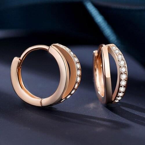 Women Earing 2021 Trend 925 Silver Hoop Earrings Simple Minimalism Loops Ear Piercing Crystal Huggie Earrings 925 Romantic Gifts