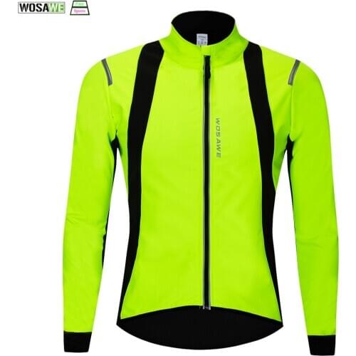 WOSAWE Winter Cycling Jacket Windproof Thermal Keep Warm Mountain Bike Jacket Coat Outdoor Sports Bicycle Snowboarding Clothes