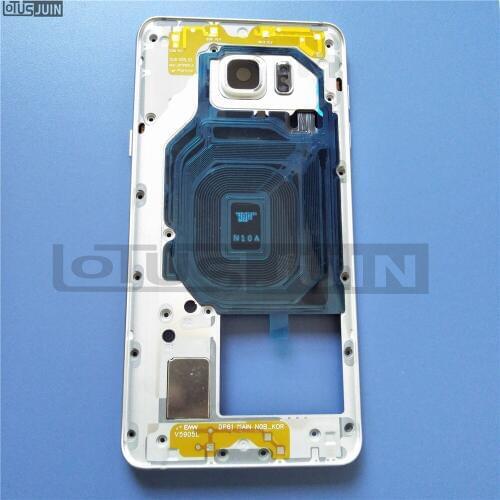 1pcs new Middle Frame For Samsung Galaxy Note5 N920 Mid Bezel Metal Frame Housing Chassis With Parts Replacement