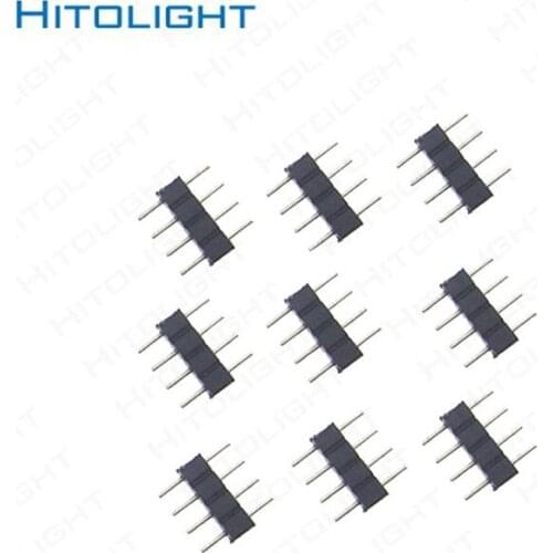 1000Pcs 4 Pin Needle RGB Connector Adapter Male Double Insert For RGB RGBW 5050 2835 LED Strip Light New