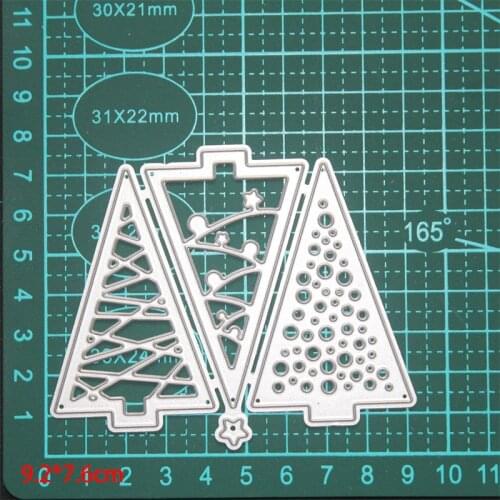 3pcs Christmas trees 2020 New Metal Cutting Dies DIY Scrapbooking Paper Photo Album Crafts Seal Punch Stencils